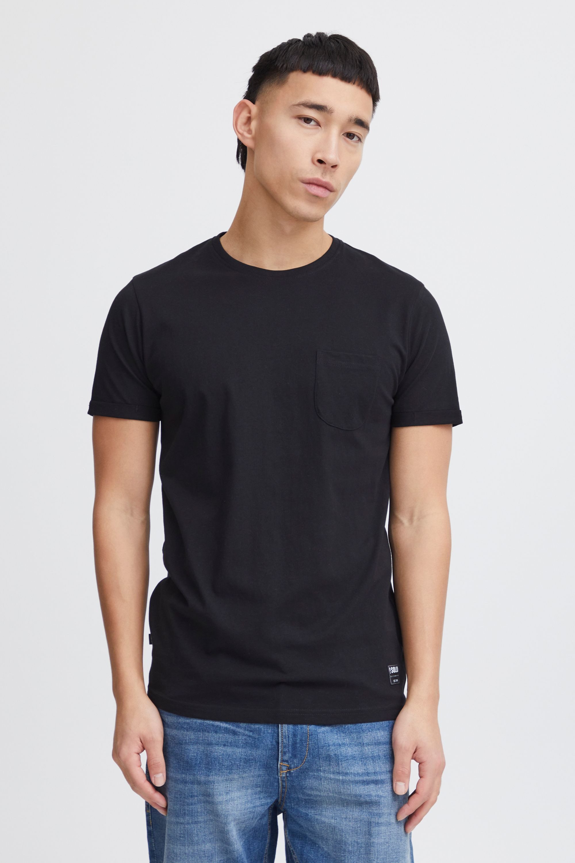 !Solid Rundhalsshirt SDBob Kurzarmshirt mit Brusttasche