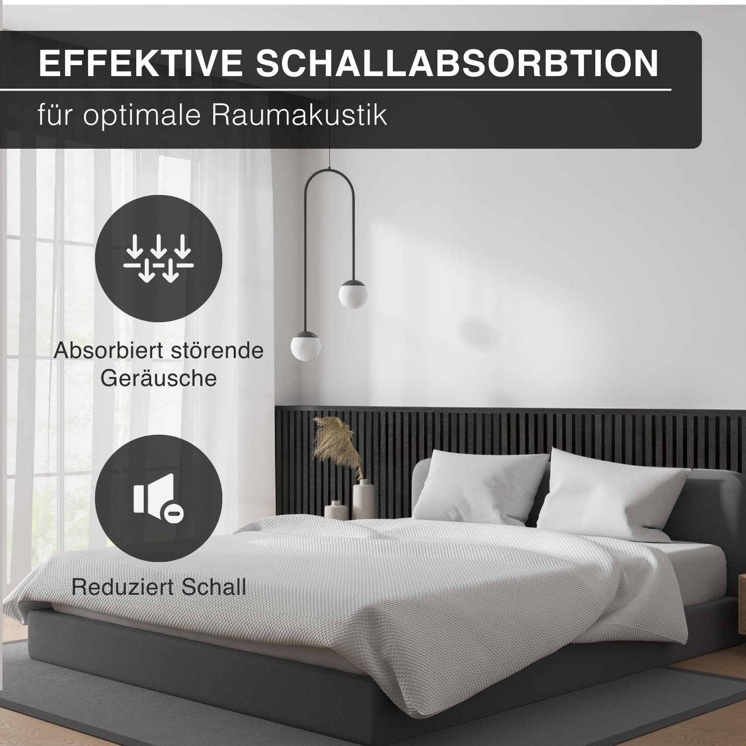 exeta Wandpaneel Akustikpaneele 4St je 60x120cm günstig online kaufen