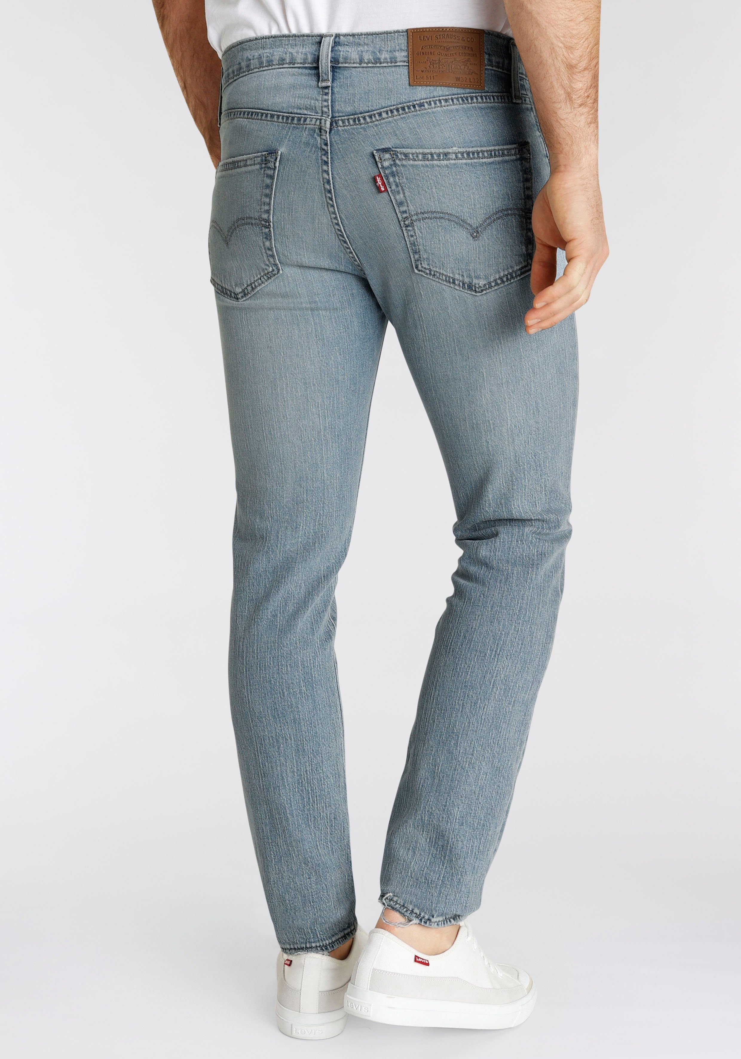 Levi's® Slim-fit-Jeans 511 used bleached light