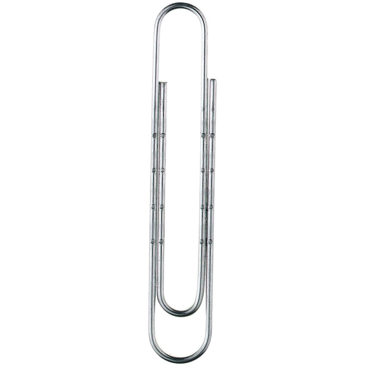 ALCO Büroklammer Akten-Klammer Stahl gewellt vernickelt 77mm VE=100 Stück