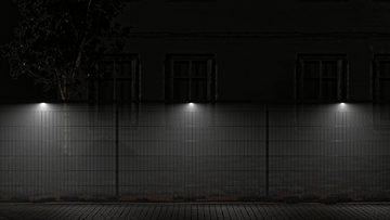 Alberts LED Einbauleuchte Lichtsystem Highlight, LED fest integriert, aufsteckbar, mit 14 Leuchtmitteln für 14 m Zaunlänge