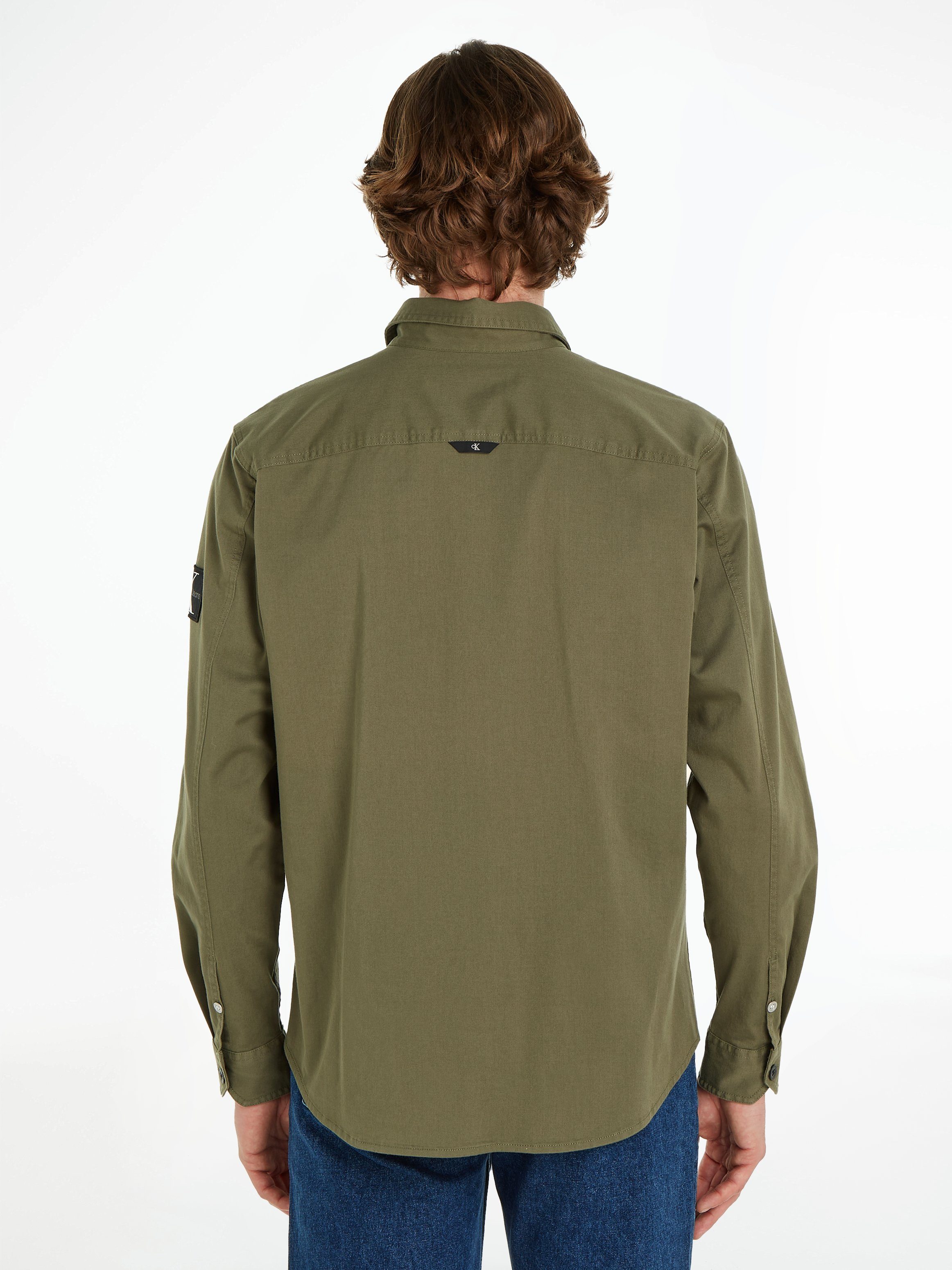 Calvin Klein Jeans Langarmhemd MONOLOGO BADGE günstig online kaufen