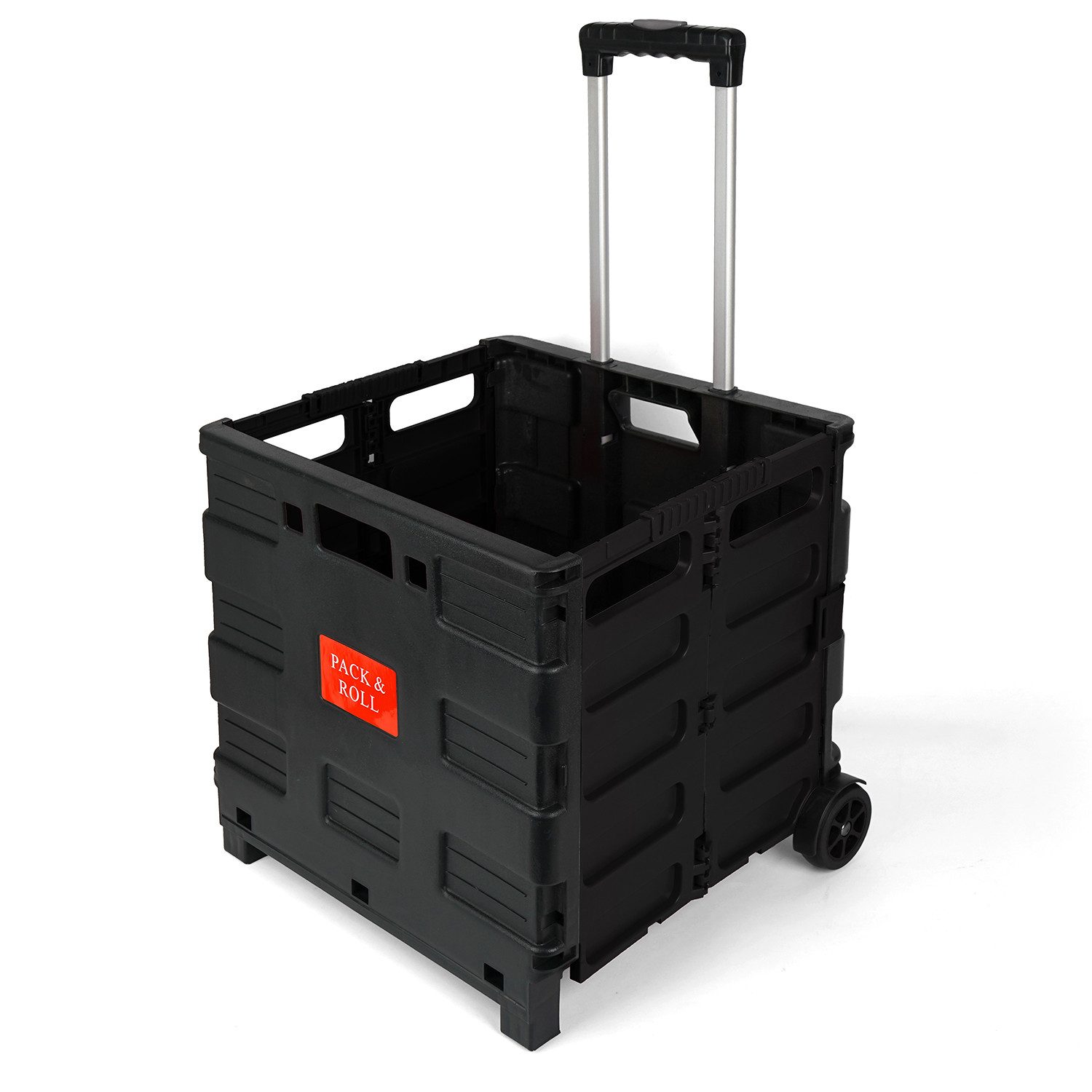 OSTWOLKE Einkaufstrolley Einkaufswagen Klappbar Klapptrolley Transportkiste günstig online kaufen