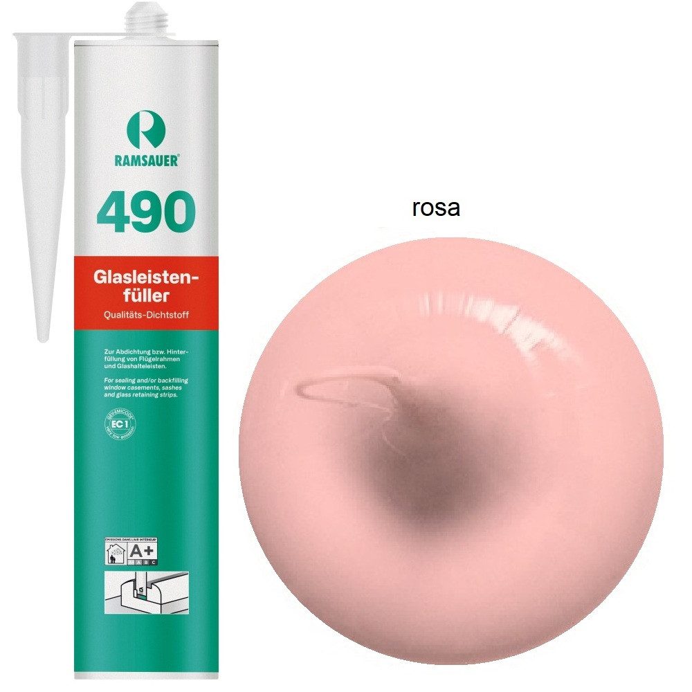 Ramsauer Dichtstoff Ramsauer 490 Glasleistenfüller rosa Silikon Dichtstoff günstig online kaufen