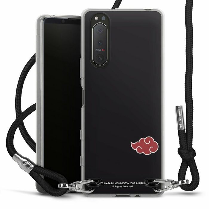 DeinDesign Handyhülle Akatsuki Naruto Shippuden Offizielles Lizenzprodukt Akatsuki Black Sony Xperia 5 II 5G Handykette Hülle mit Band Case zum Umhängen