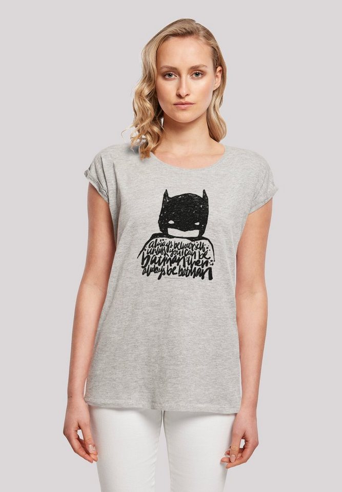 F4NT4STIC T-Shirt DC Comics Batman Always Be Yourself Print, Sehr weicher  Baumwollstoff mit hohem Tragekomfort