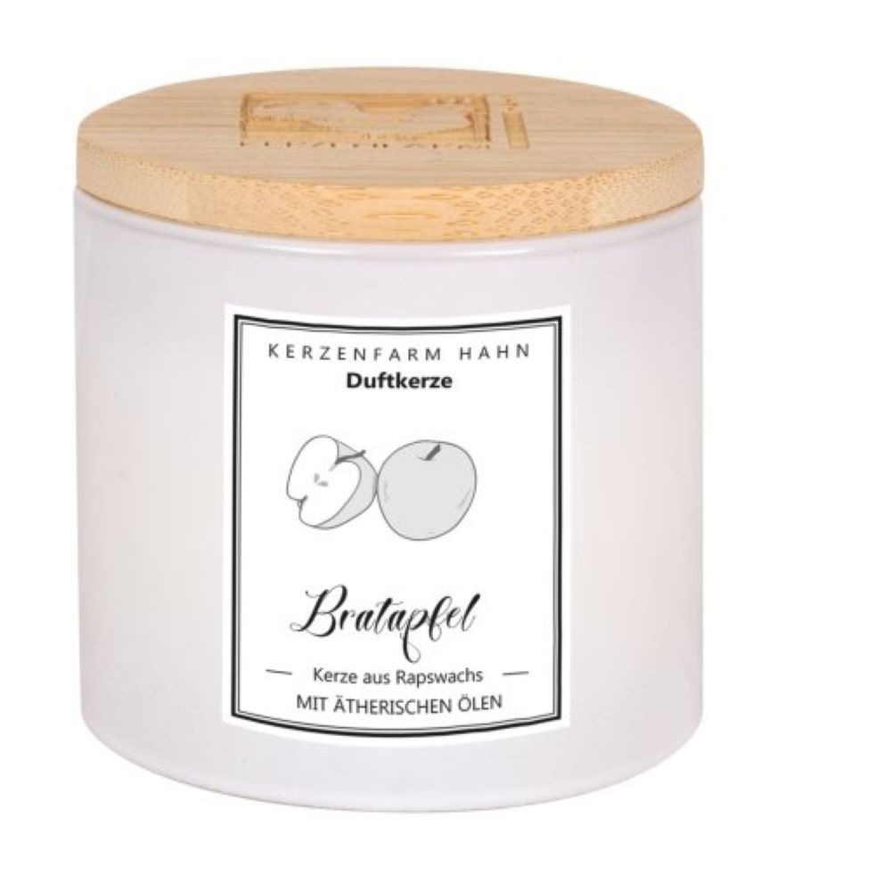 Kerzenfarm Hahn Formkerze Duftkerze Trendglas - Bratapfel günstig online kaufen