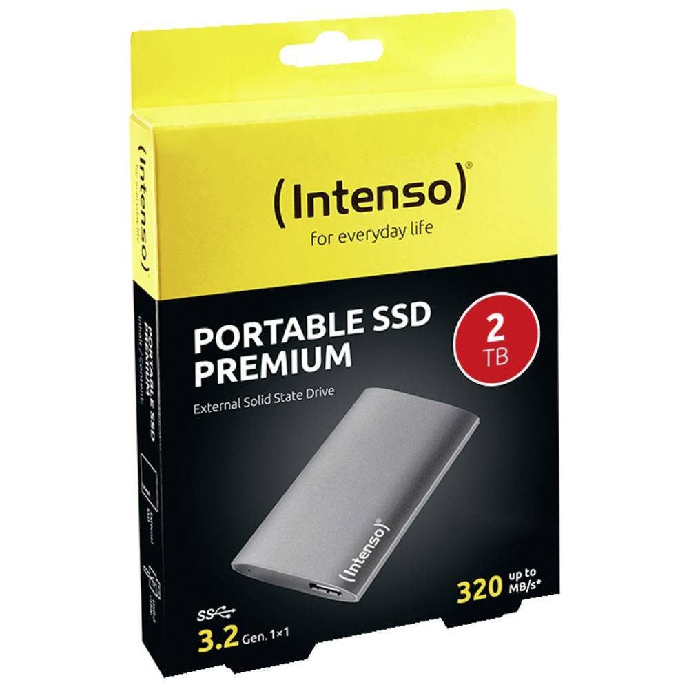 Intenso 2TB ext. SSD 3823470 externe SSD (2 TB), Aluminium Gehäuse