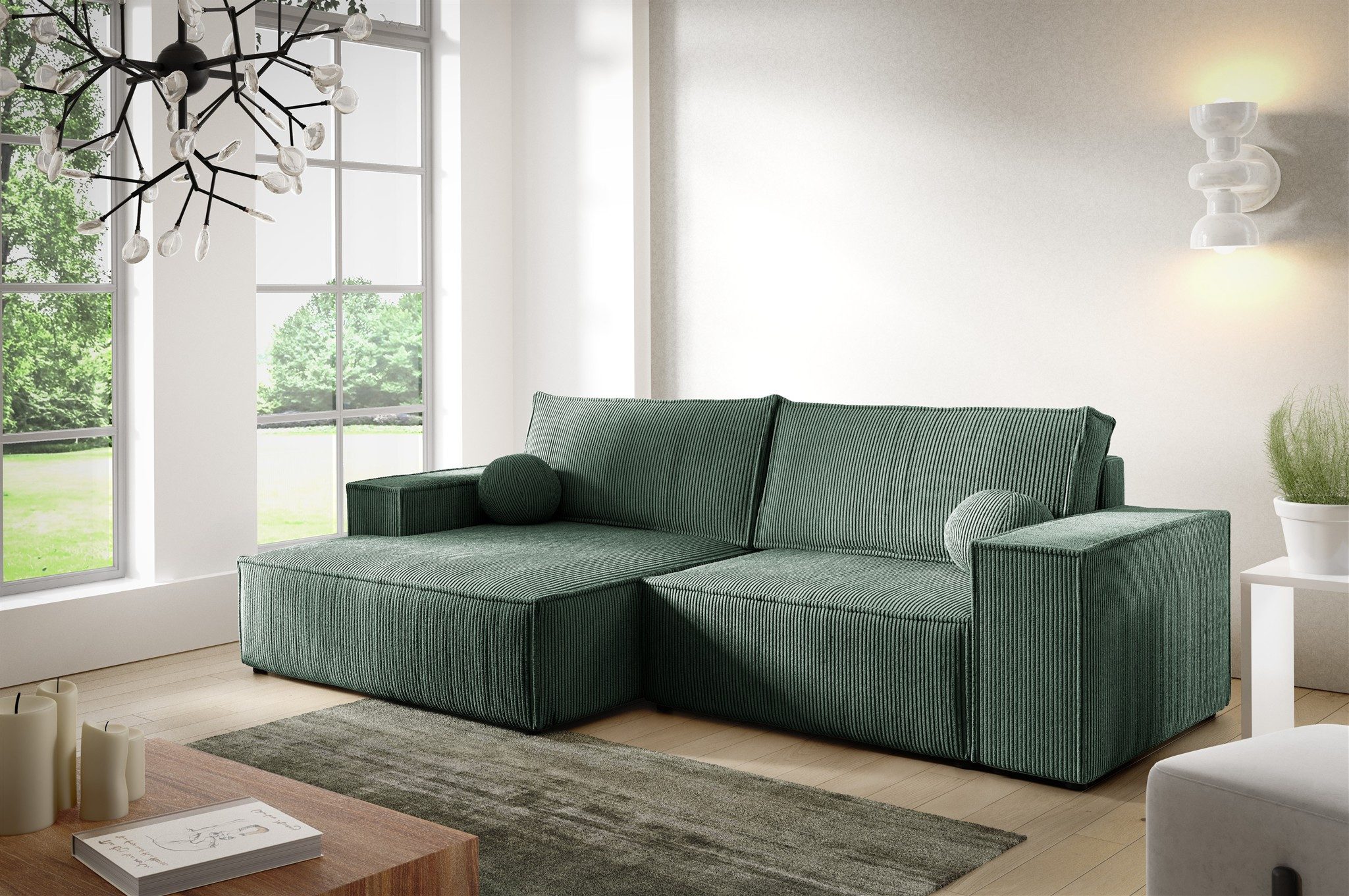 Fun Möbel Ecksofa Schlafsofa Sofa CORUNIA günstig online kaufen