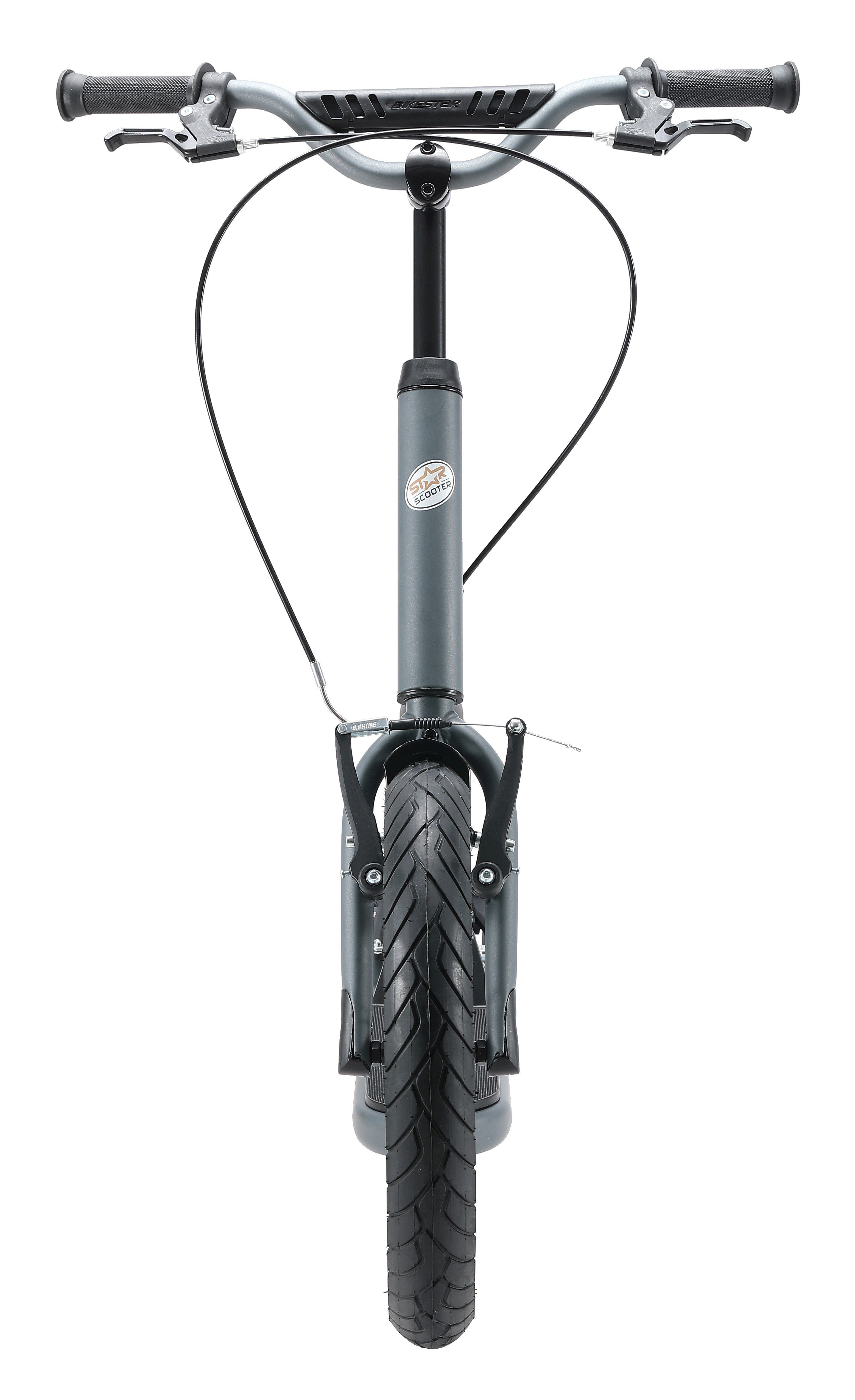 Star-Scooter Cityroller 16 Zoll, ab 8 Jahre, Kinder City Roller ab 140 cm, Jungen, Mädchen, Höhenverstellbar, Seitenständer