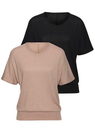  Vivance Kurzarmshirt su platus Bund iš...