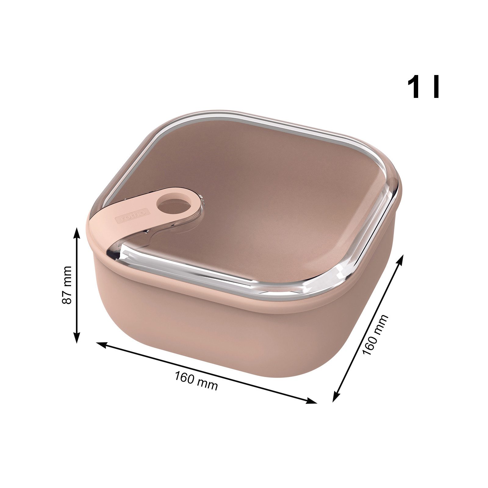 ROTHO Aufbewahrungssystem 3er- Set Lunchboxenset ELA, Lebensmittelechter Kunststoff, (3er-Set, Lunchboxenset), auslaufsicher und luftdicht