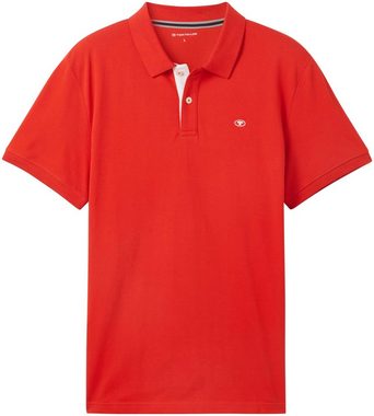 TOM TAILOR Poloshirt mit Knopfleiste und Logo