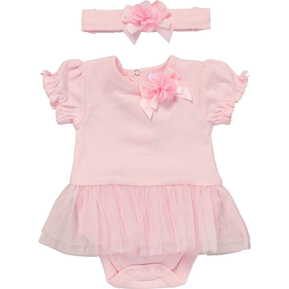 Rock a Bye Baby Boutique Kleid & Haarband Schleife Mädchen (2-tlg)
