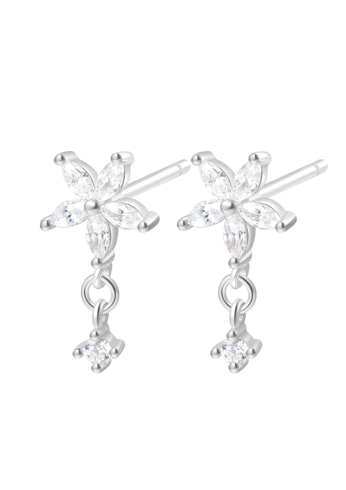 Hey Happiness Paar Ohrstecker Silber Blume günstig online kaufen
