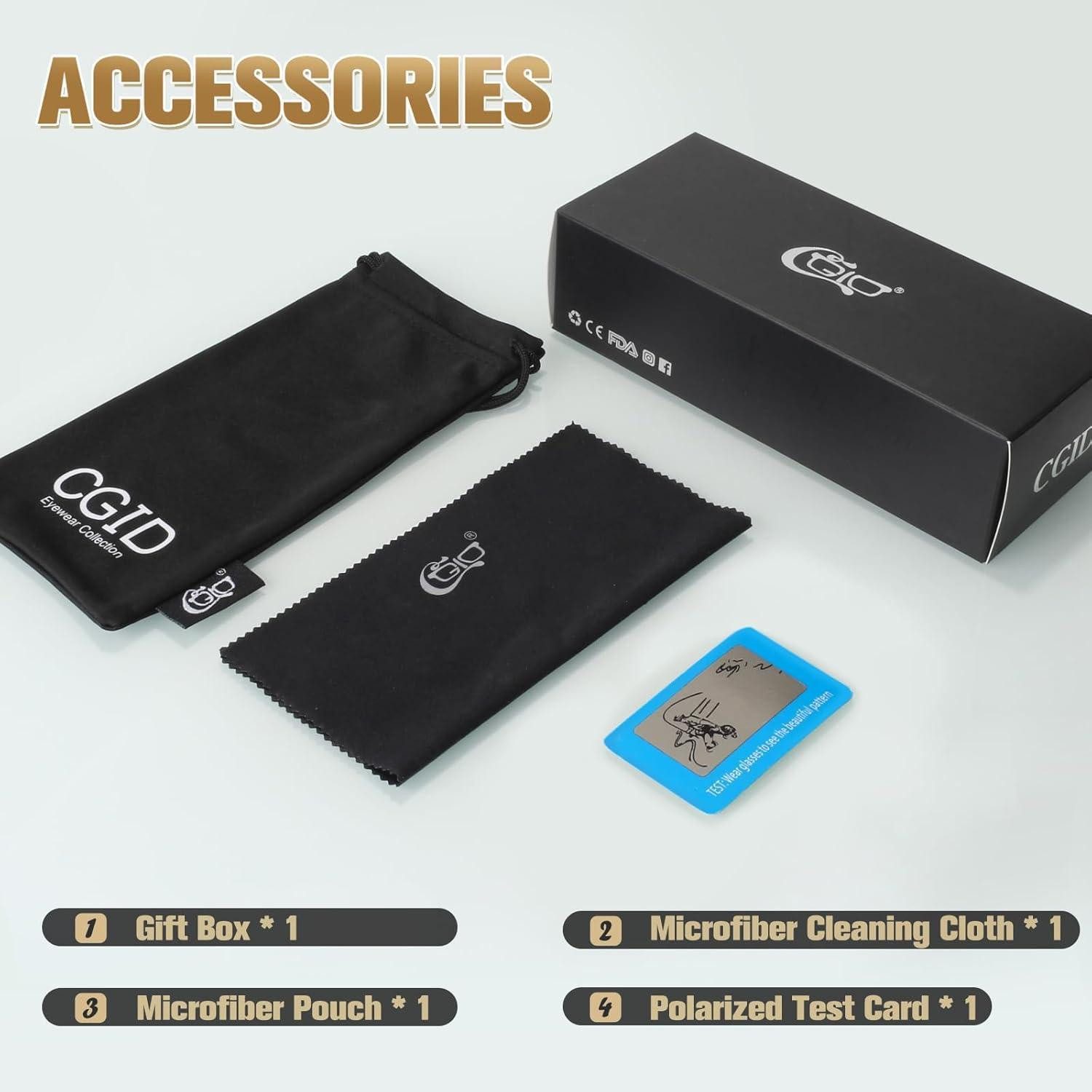 LuxusKollektion Sonnenbrille Sonnenbrille Damen Polarisiert Übergroße Vintage Brille Schwarz