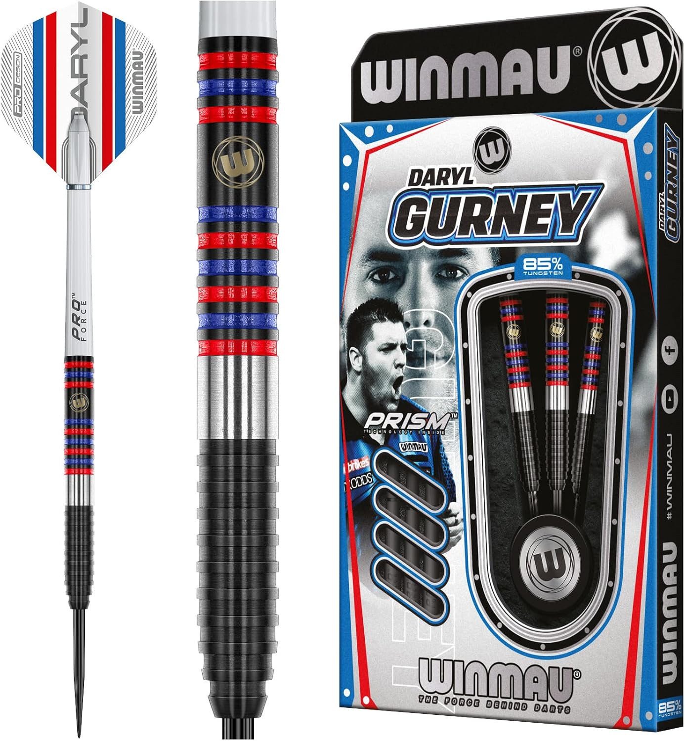 Dartpfeil WINMAU Daryl Gurney 85% - Steeldarts 25 Gramm