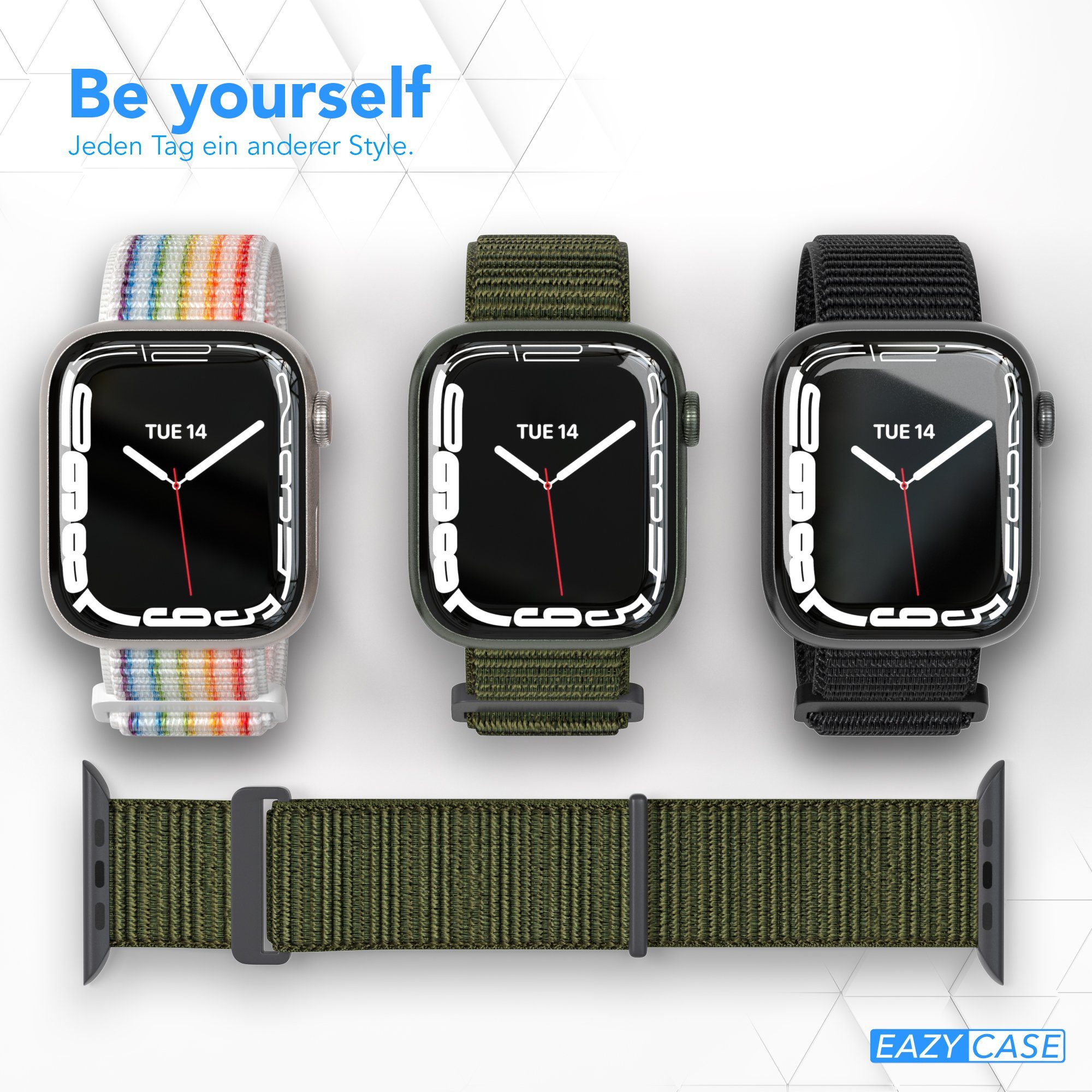 EAZY CASE Uhrenarmband Nylon Band für iWatch 11 10 9 8 7 6 5 4 3 2 SE Ultra günstig online kaufen