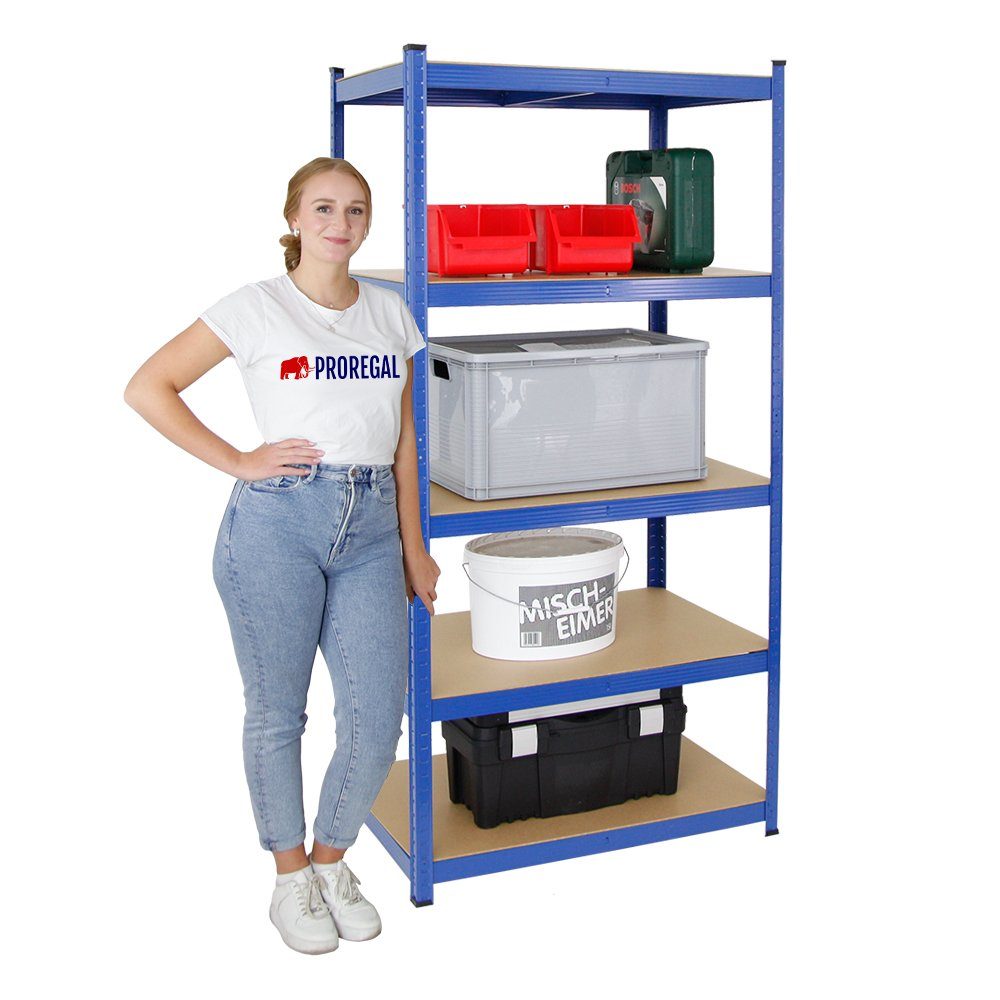 PROREGAL® Schwerlastregal Schwerlastregal TAURUS, HxBxT 180x90-120x60cm, günstig online kaufen