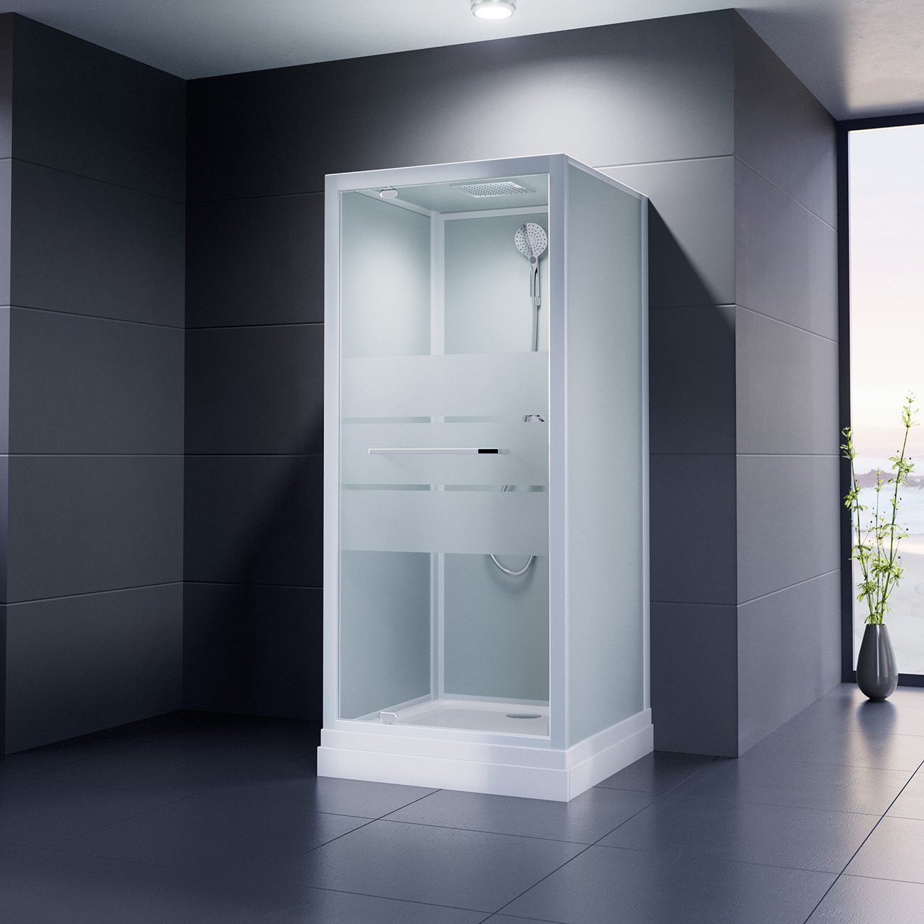 Duschmeister Komplettdusche Komplettdusche Применитьdusche Waldoria 80x80x215
