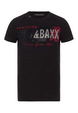 Cipo & Baxx T-Shirt mit großem Markenprint