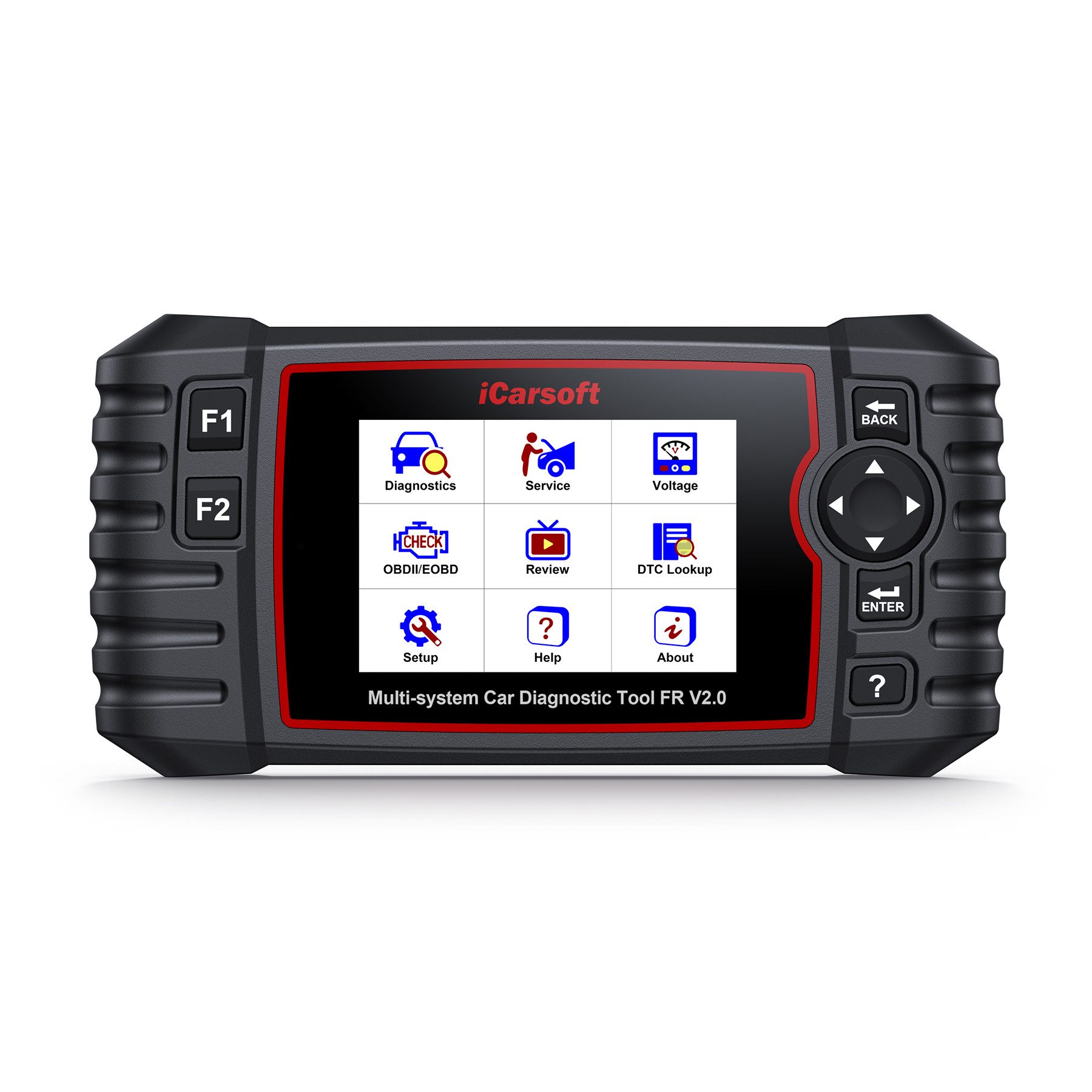 iCarsoft OBD2-Diagnosegerät FR V 2.0 für Citroen Peugeot Renault Dacia + Updates