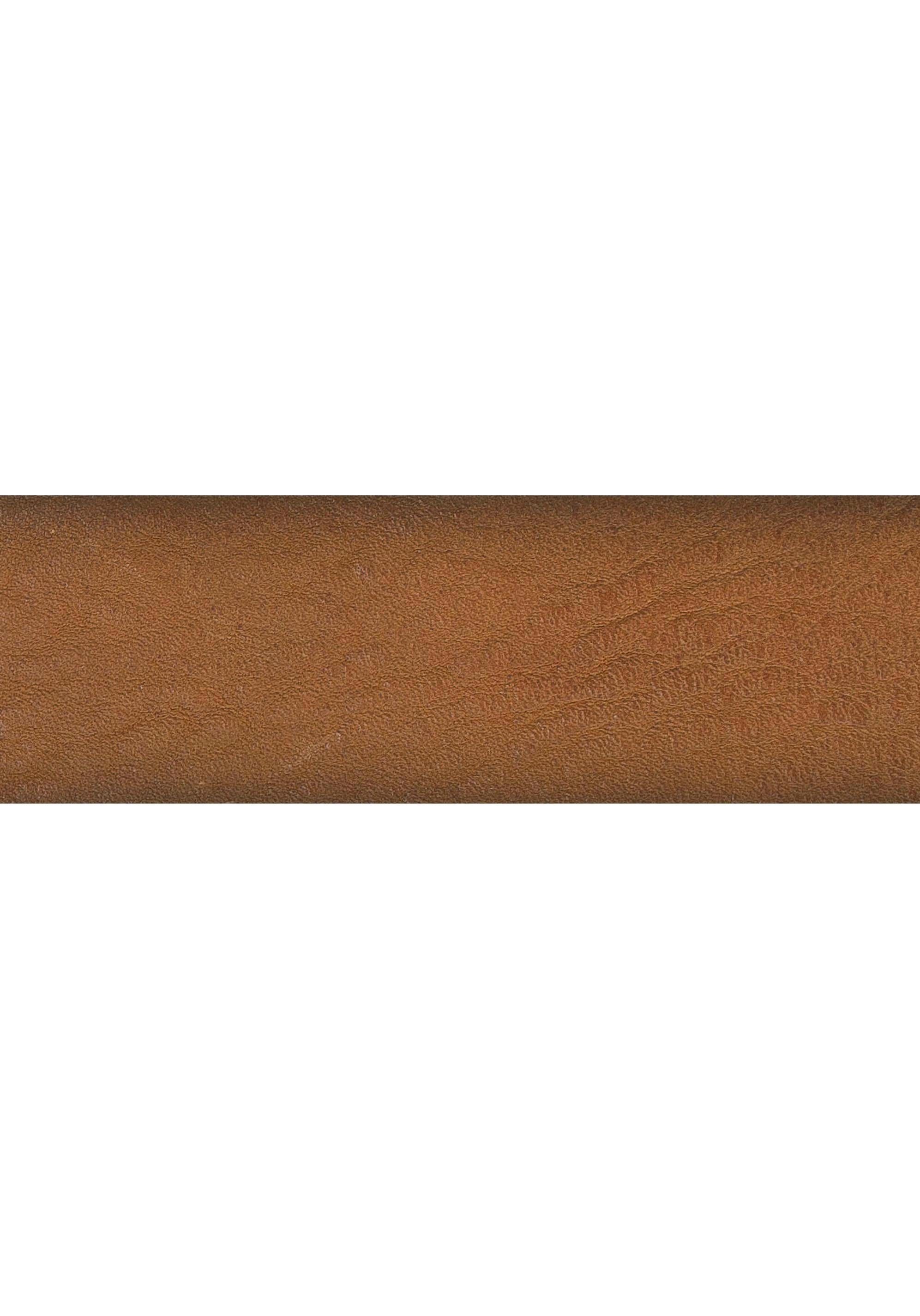 Airbrushkante Vanzetti Ledergürtel Mit cognac dunkler