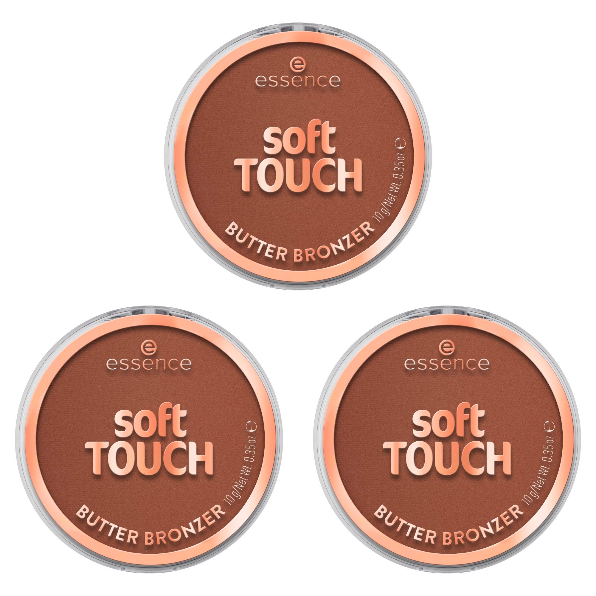 Essence Bronzer SOFT TOUCH BUTTER BRONZER, 3-tlg.