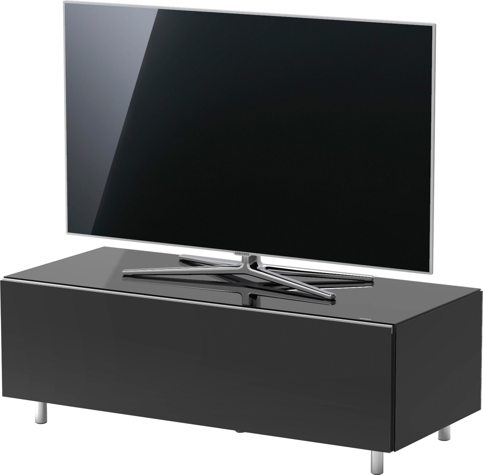cm, Basis- oder by mit 1100T, Racks, Breite wahlweise Just Lowboard 111 TV-Paket schwarz JUST JRL Spectral