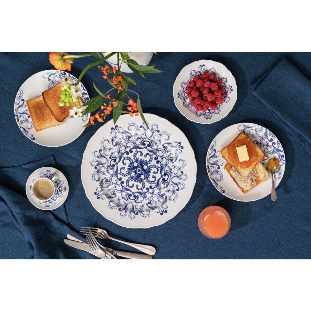 Rosenthal Geschirr-Set Speiseteller 27 cm True Blue, Porzellan