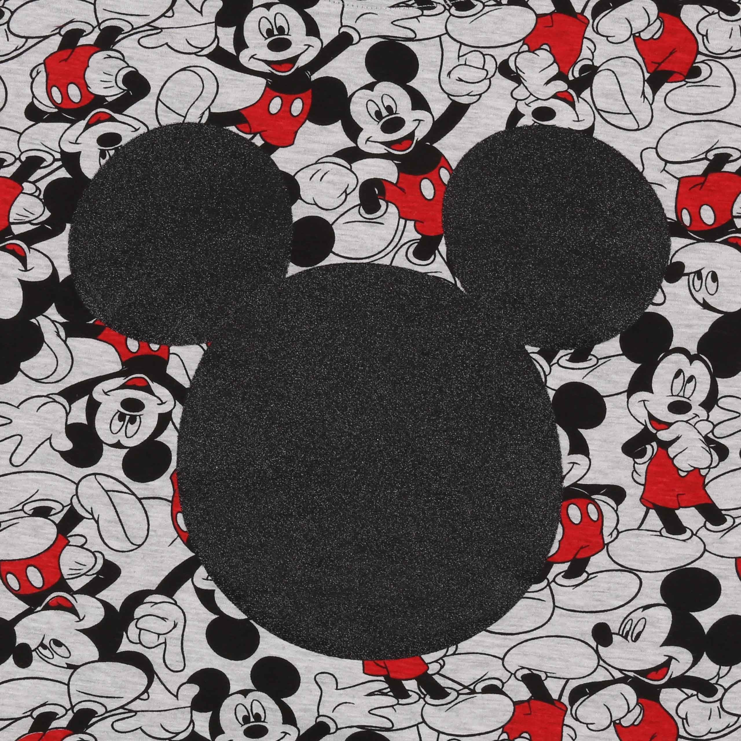 Disney Mickey Mouse Langarmshirt DISNEY Mickey Mouse langarm Damenbluse, grau, Baumwolle, M