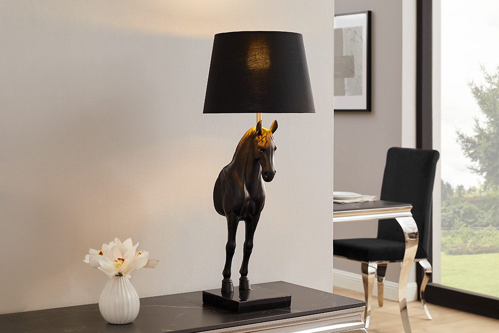 riess-ambiente Tischleuchte BLACK BEAUTY 75cm schwarz günstig online kaufen