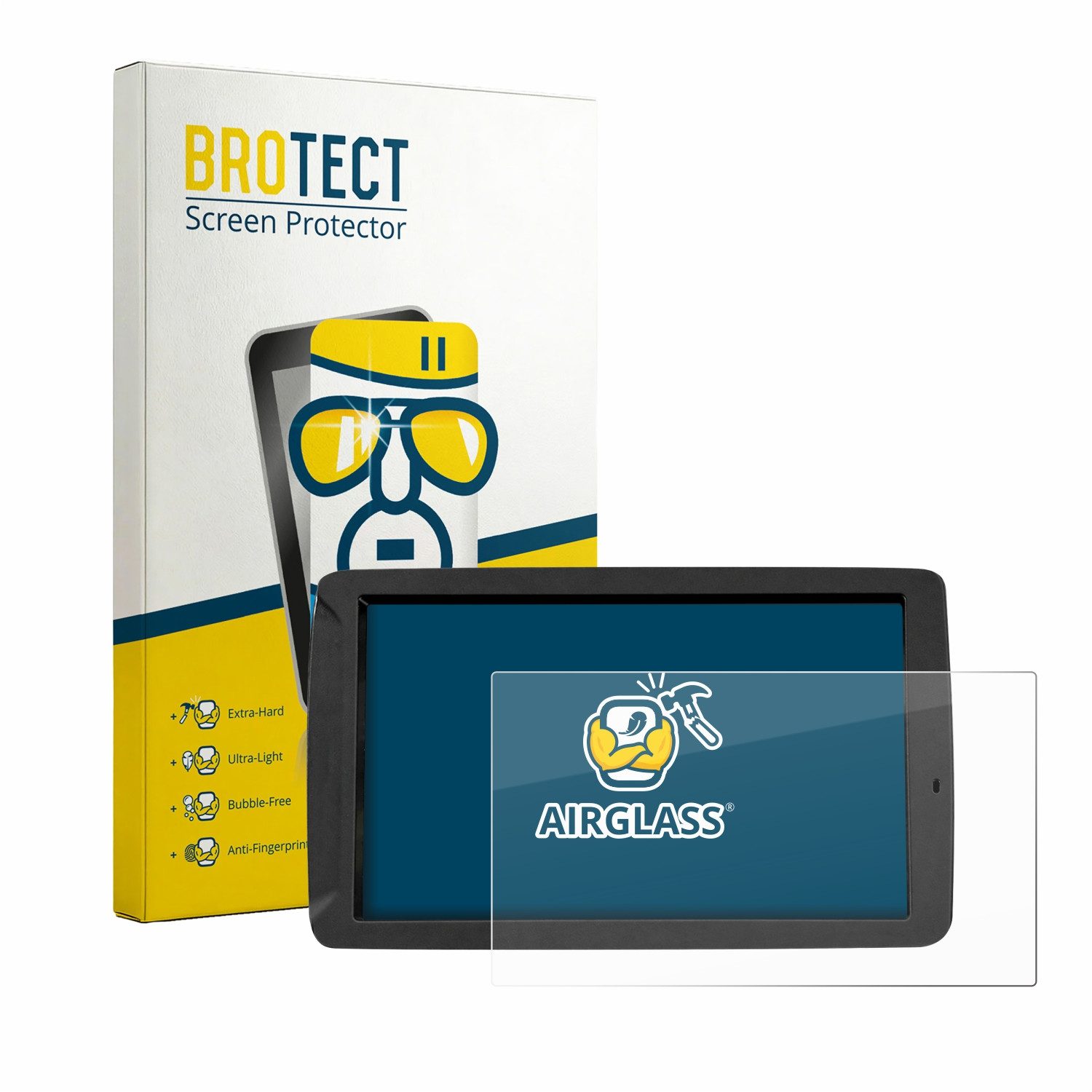 BROTECT Displayschutzglas Folie für BMW Motorrad Navigator V 5, Schutzfolie Glas Panzer Display Schutz klar