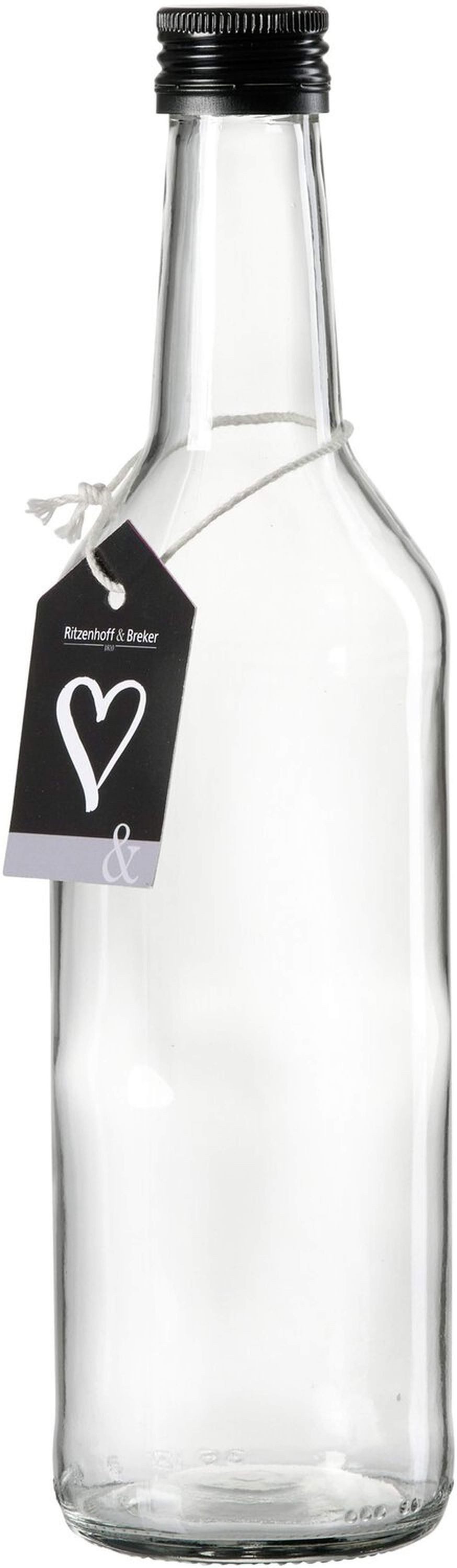 Ritzenhoff & Breker Vorratsglas Mara Glasflasche 700 ml Vorratsflasche klar, Glas, Luftdicht und aromaschützend