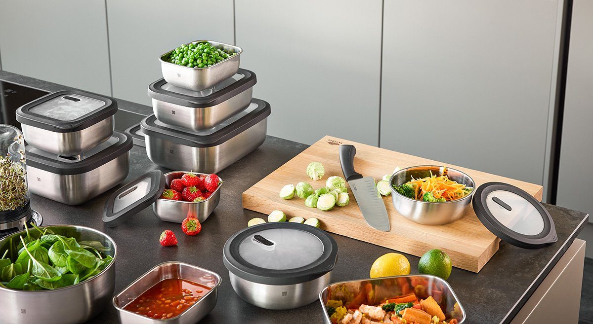 GEFU Frischhaltedose Frischhaltedose PROVIDO 600Ml Edelstahl Vorrats Do