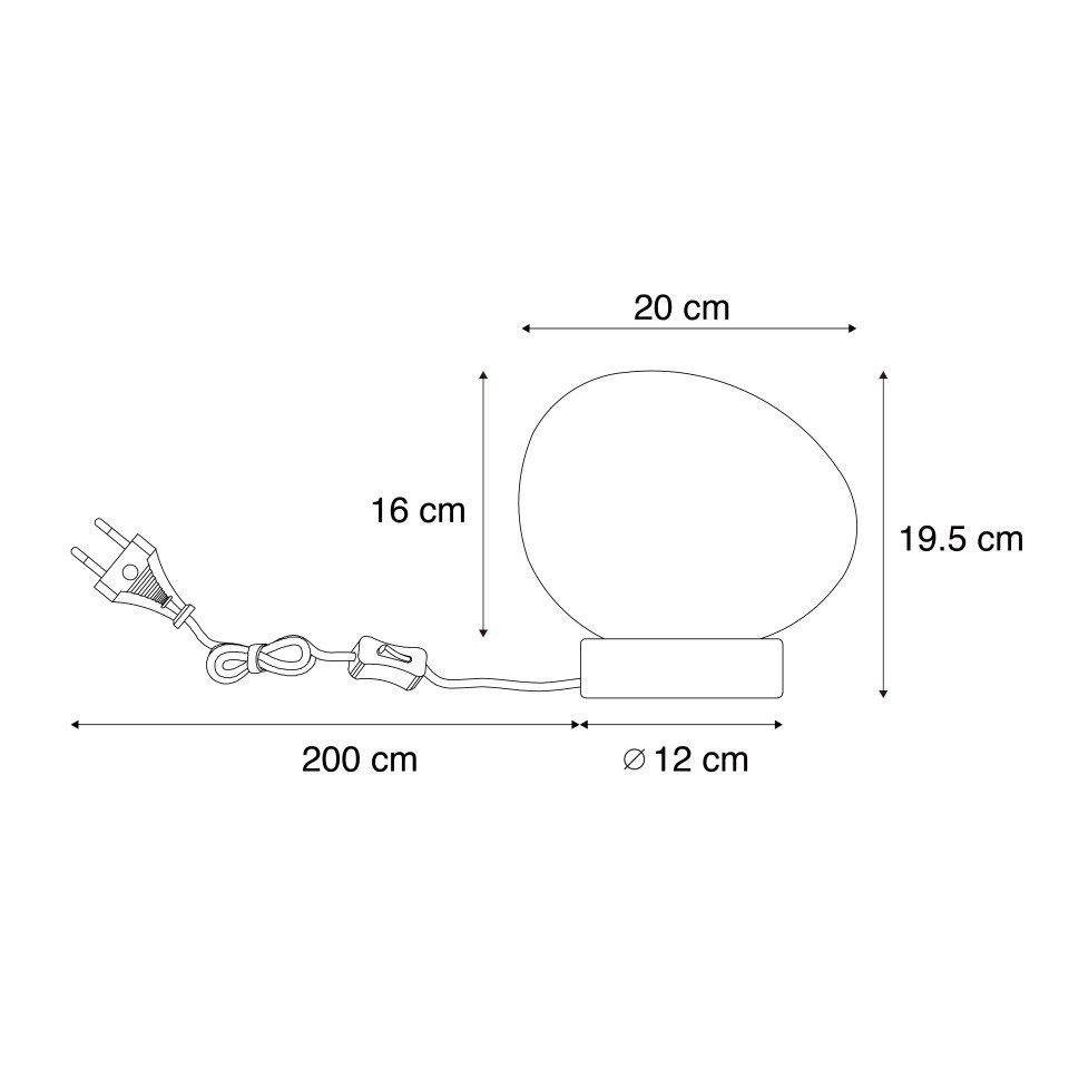 Qazqa Tischleuchte Sally, ohne Leuchtmittel, Warmweiß, QAZQA Tisch­leuchte, e27, Braun, Holz, Japandi