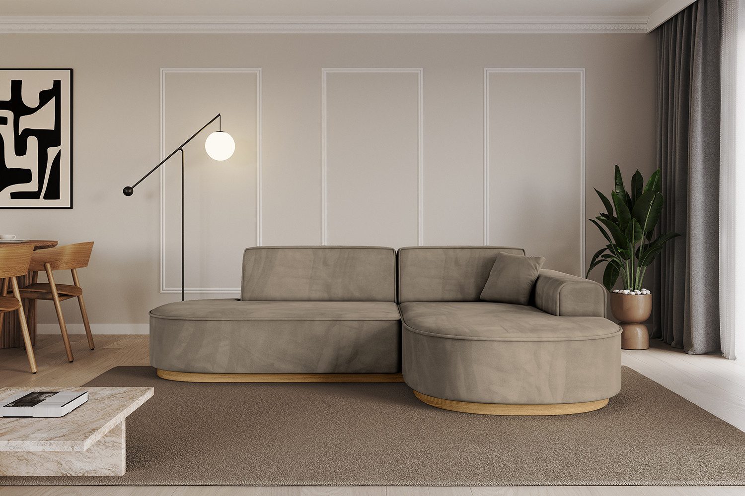 ALTDECOR Ecksofa MARI-L1-v2, Sofa Praktische Bequeme Funktionsecke Couch L-Form Eckcouch, Corner Sofa L-Form Vielseitige Sofa Wohnlandschaft Wohnzimmer