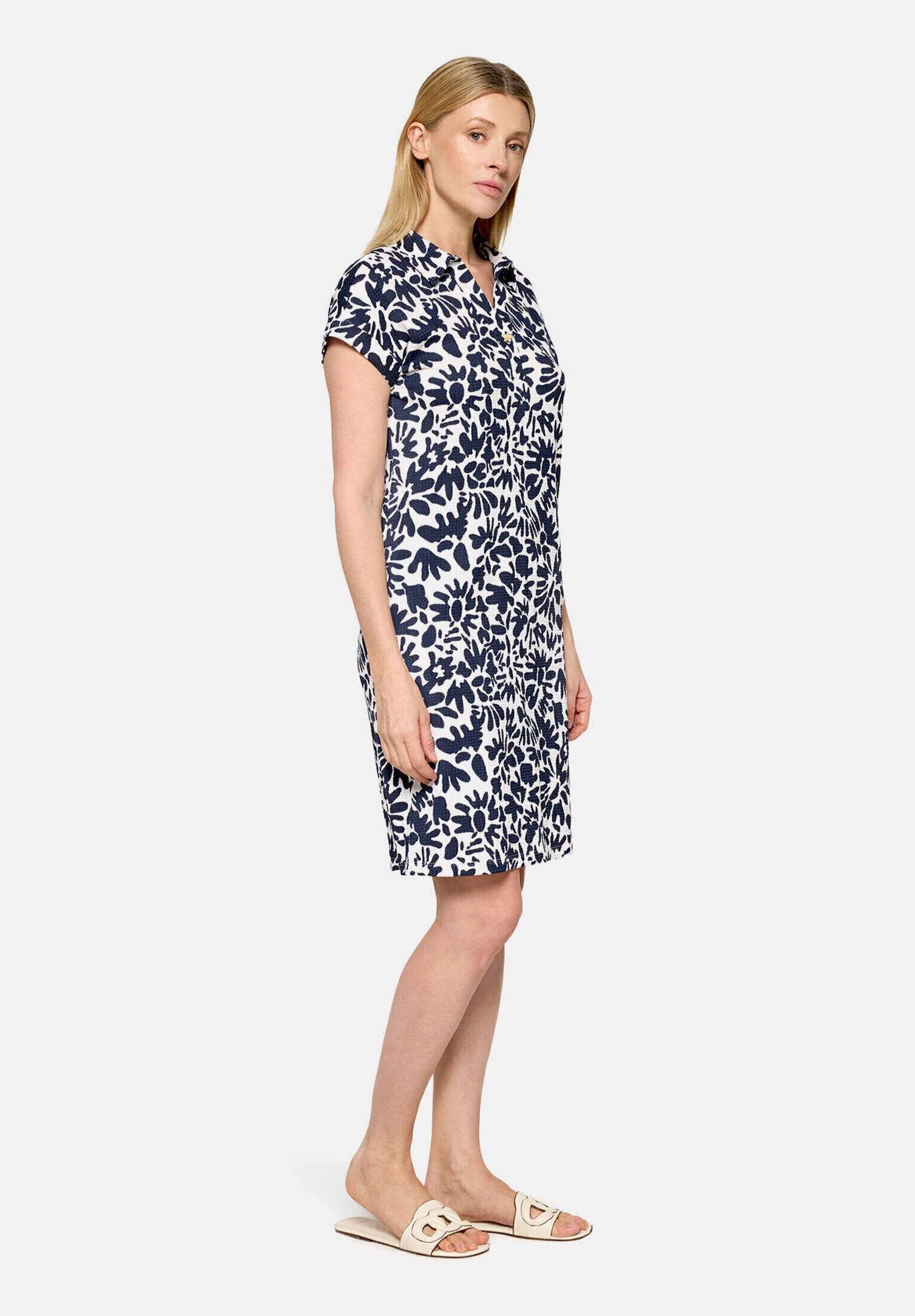 Cartoon Druckkleid Damen mit überschnittenen Ärmeln