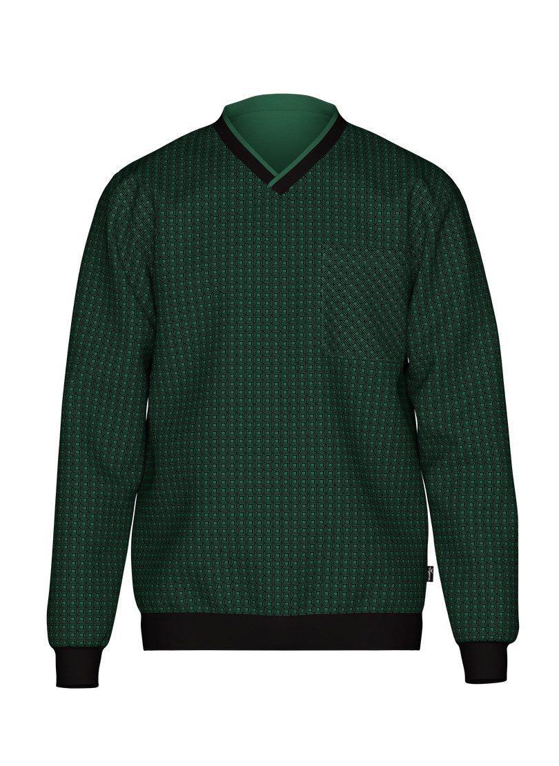 Trigema Schlafanzug TRIGEMA Pyjama-Oberteil mit Allover-Retro-Print (1 tlg)