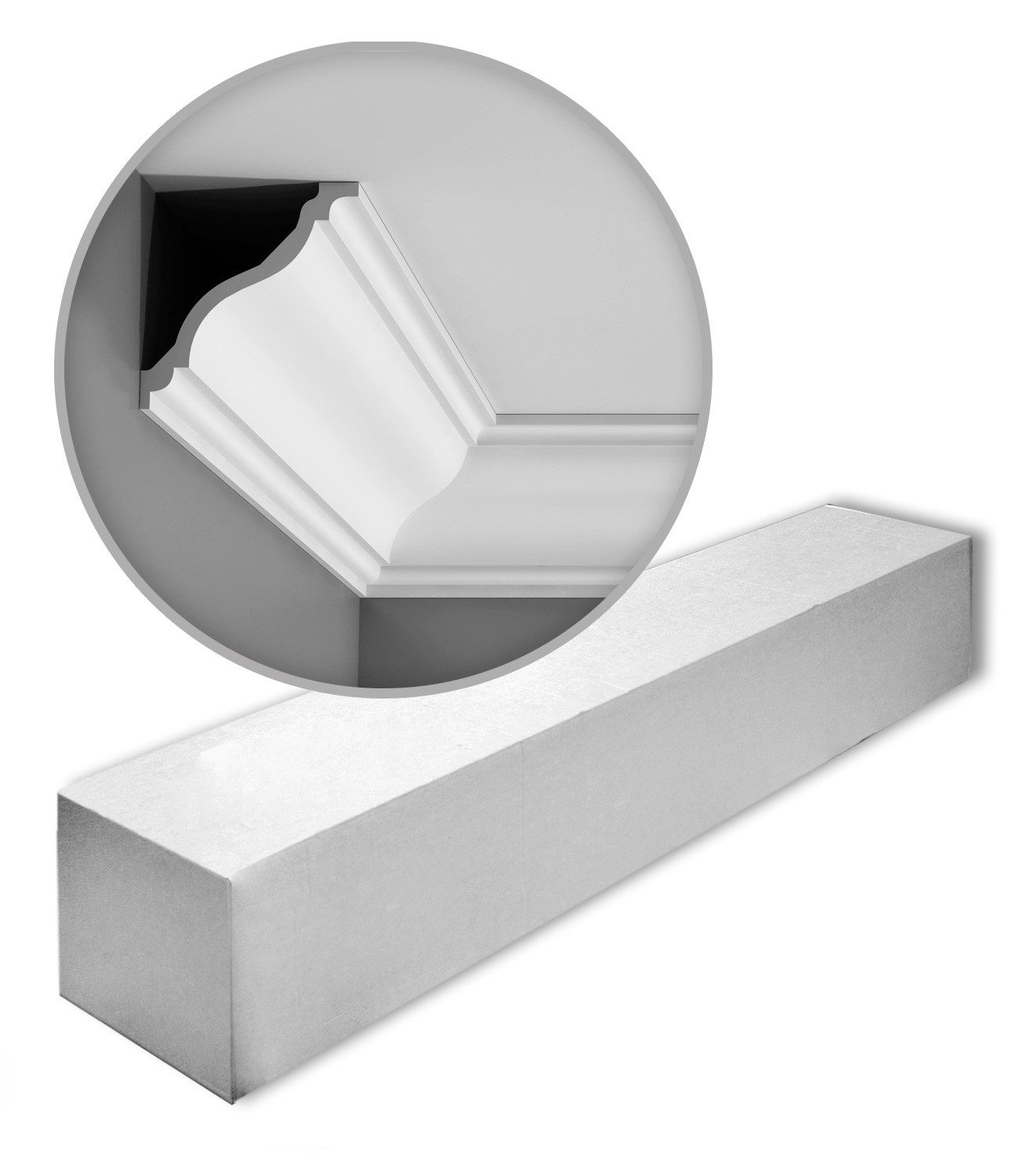 Orac Decor Deckenleiste C333 Zierleisten 1 Karton SET 13 Stuckleisten 26 m, kleben, Purotouch®, 13-St., 1 x Karton SET, 1 Karton SET mit 13 Leisten Eckleisten Stuckleisten 26 m