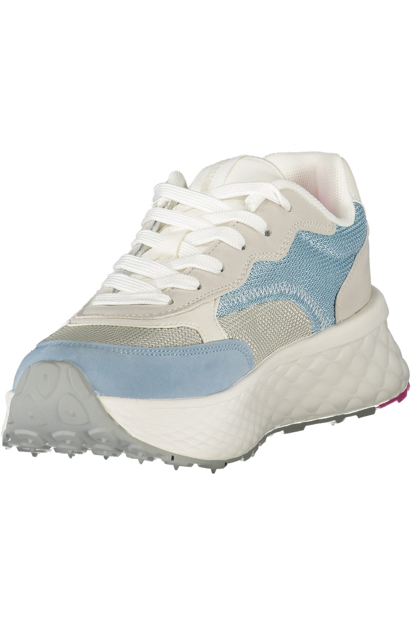 Blauer Sneaker Himmelblauer Damensportschuh mit Schnürsenkeln &