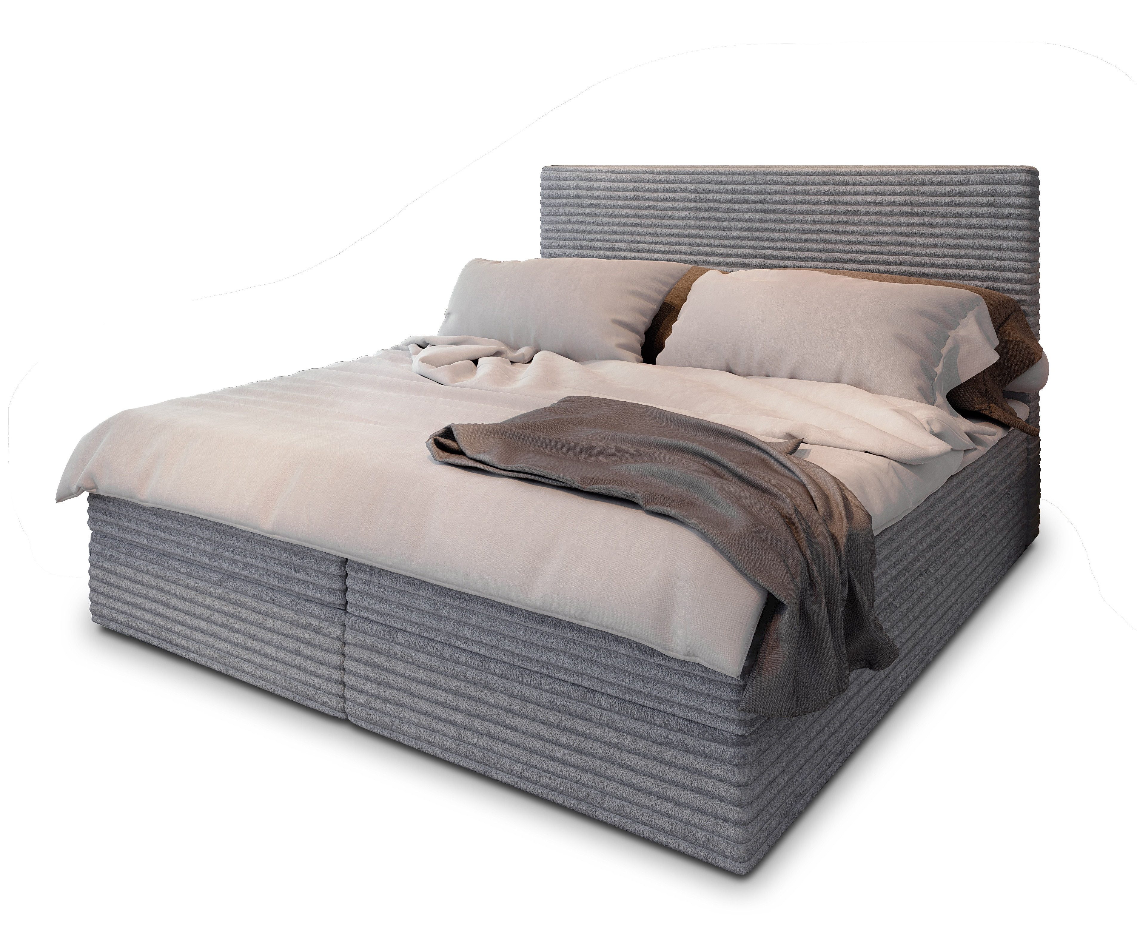 Masseno Boxbett PISA 140x200 cm mit Bonell Matratze und Topper günstig online kaufen