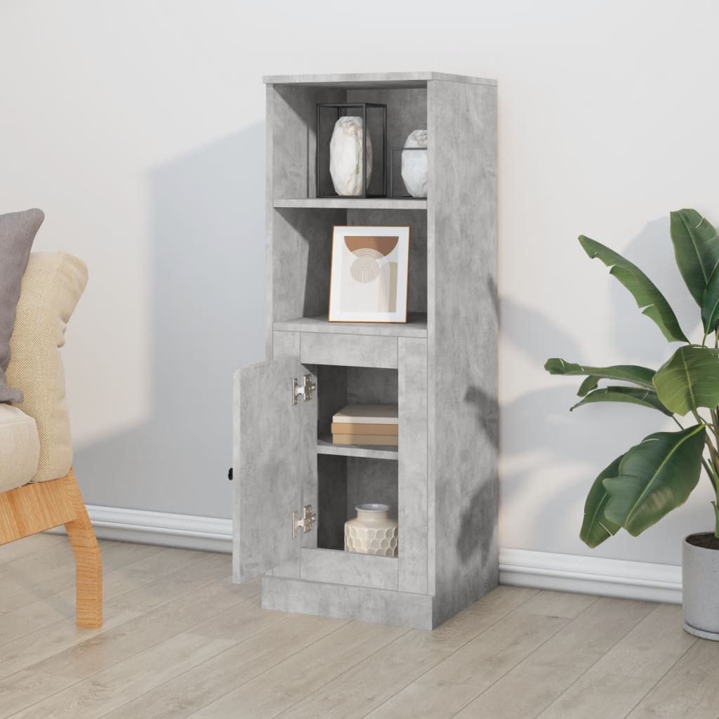 vidaXL Highboard Highboard Betongrau 36x35,5x103,5 cm günstig online kaufen