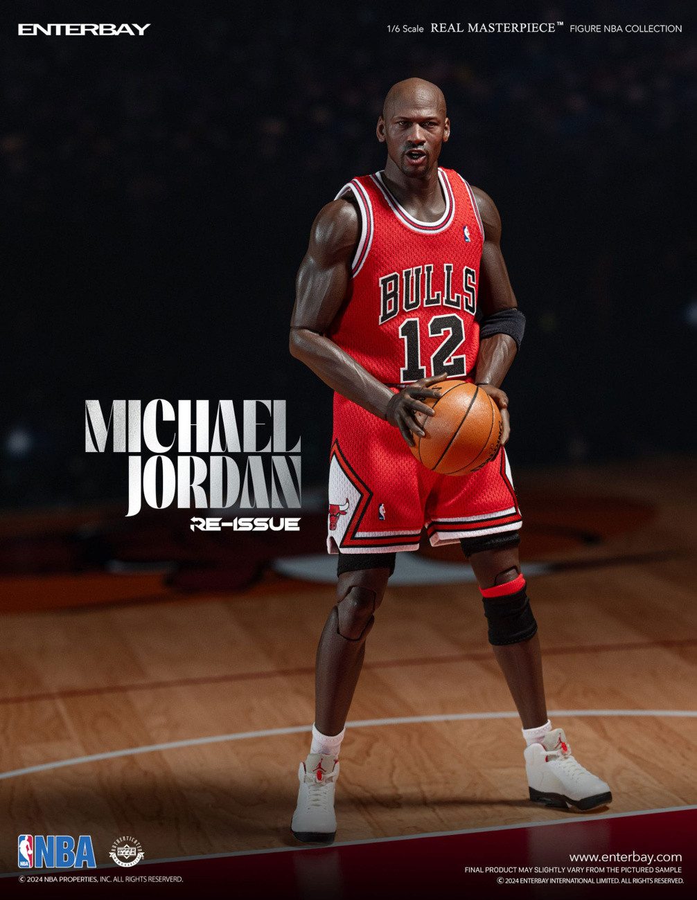 Enterbay Actionfigur NBA Collection Real Masterpiece Actionfigur 1/6 Michael Jordan I'm Bac