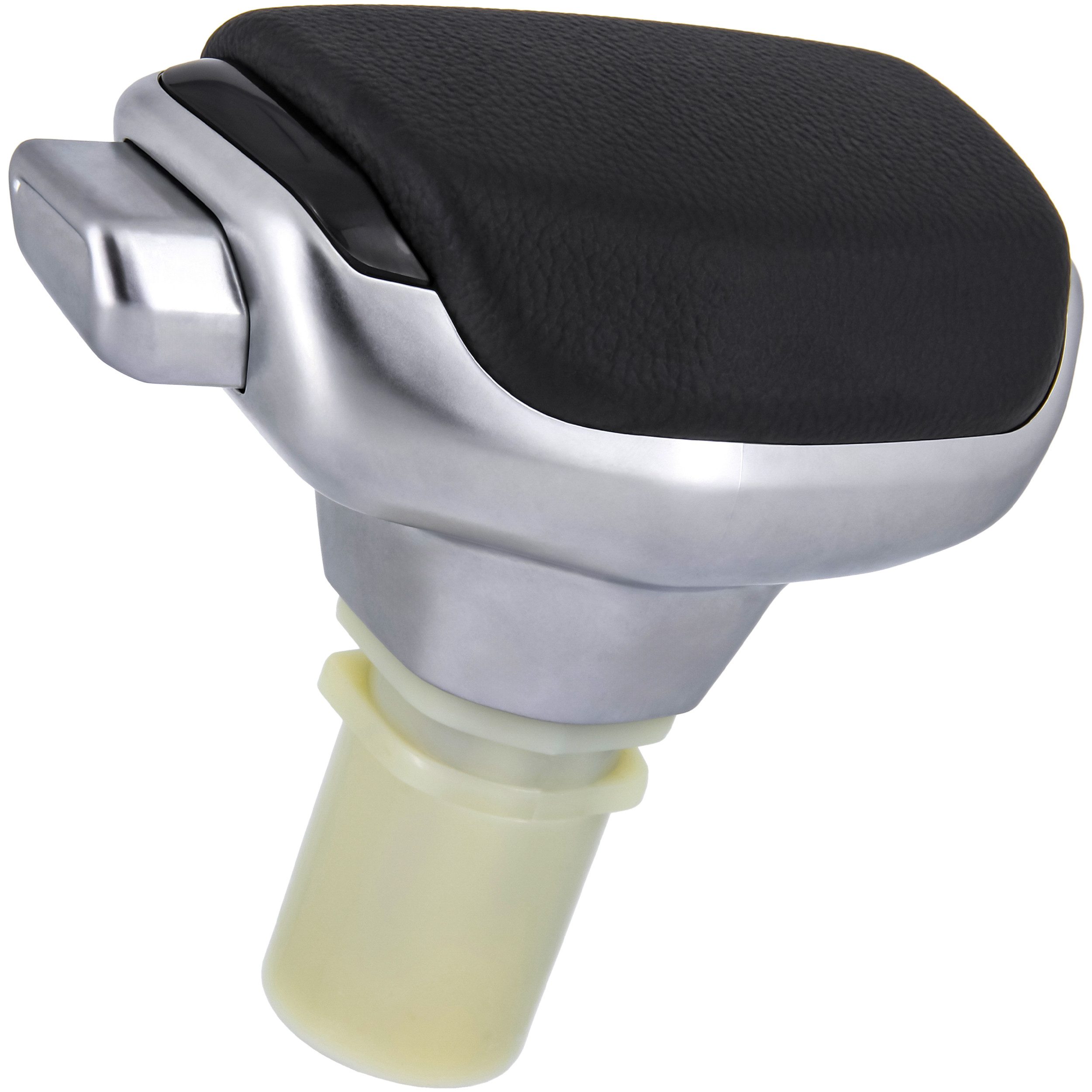 RECAMBO Schalthebel Schaltknauf, Schaltsack, Wahlhebel, Kappe für Opel Meriva B, 2010-2017, Plug & Play, Auto Schalthebel Wahlhebel, schwarz - silber