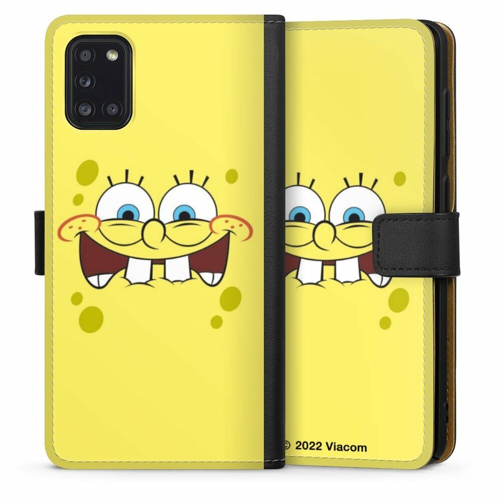 DeinDesign Handyhülle Spongebob Schwammkopf Offizielles Lizenzprodukt Kindheit, Samsung Galaxy A31 Hülle Handy Flip Case Wallet Cover