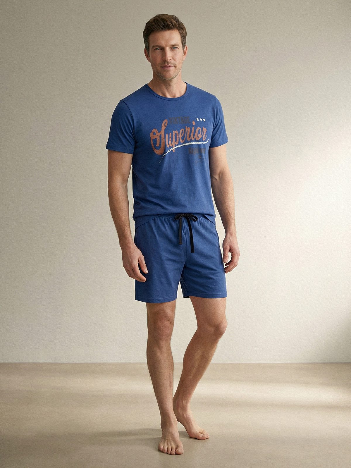Henry Terre Shorty Paul Nightwear Herren kurzarm Pyjama Set M - 5XL