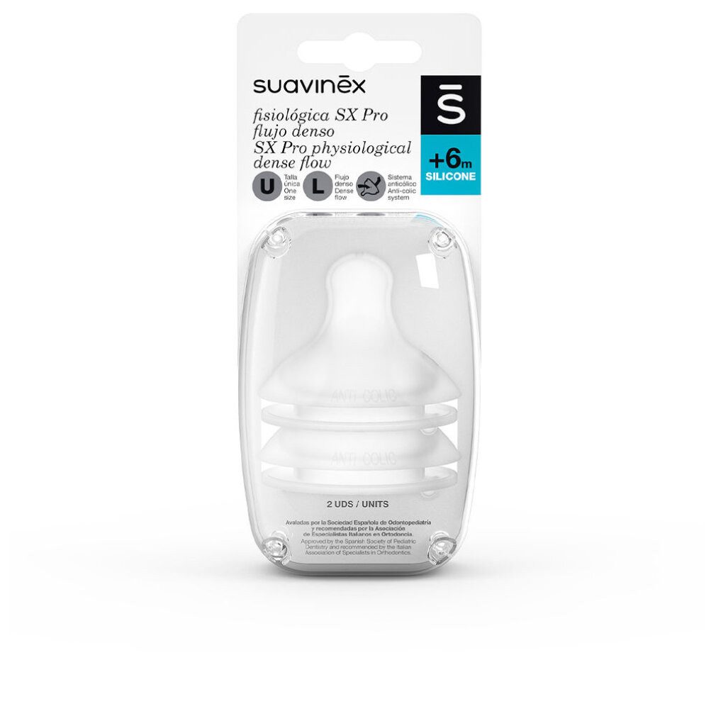 Suavinex Trinksauger TETINA fisiologica flujo silicona L 2 u