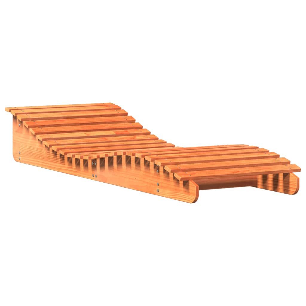 vidaXL Gartenliege Sonnenliege Wachsbraun 205x70x31,5 cm günstig online kaufen