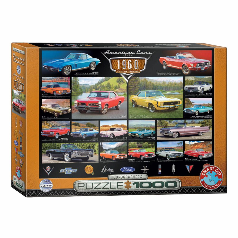 EUROGRAPHICS Puzzle American Cars of the 1960s, 1000 Puzzleteile